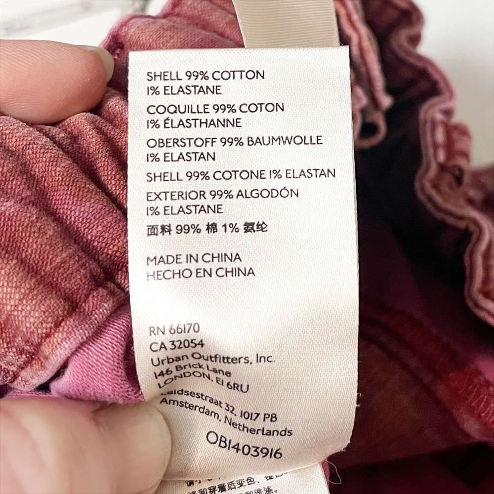 Anthropologie Wine Red Drawstring Utility Pants - Picture 9 of 9